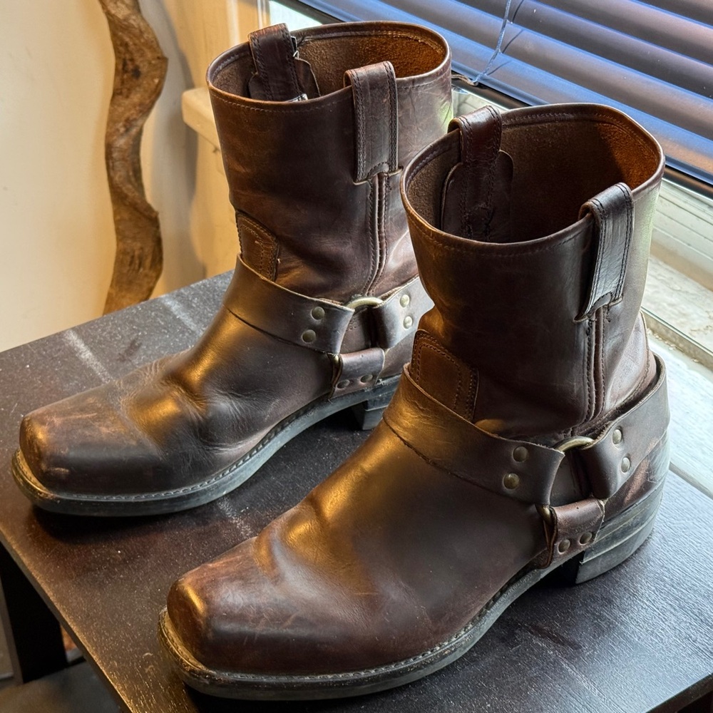Frye Dark Brown Leather Boots - Picture 10 of 10